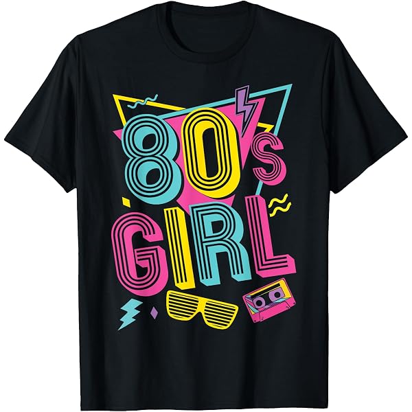 Amazon.com: 80s Girl T-Shirt : Clothing, Shoes & Jewelry
