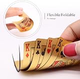 ACELION Gold Waterproof Plastic Playing Cards Deck Gift Poker view 3