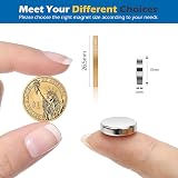 Wukong 15x4mm Round Magnets 10 Pack NiCuNi Coated Strong Fridge Whiteboard view 3