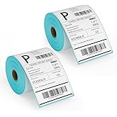 OnlyPaper 2 Rolls 4x6 Thermal Labels, 900 Labels,Direct Shipping Labels for Zebra & Rollo Label Printer, Strong Adhesive, White Thermal Printer Label, 450Pcs/Roll