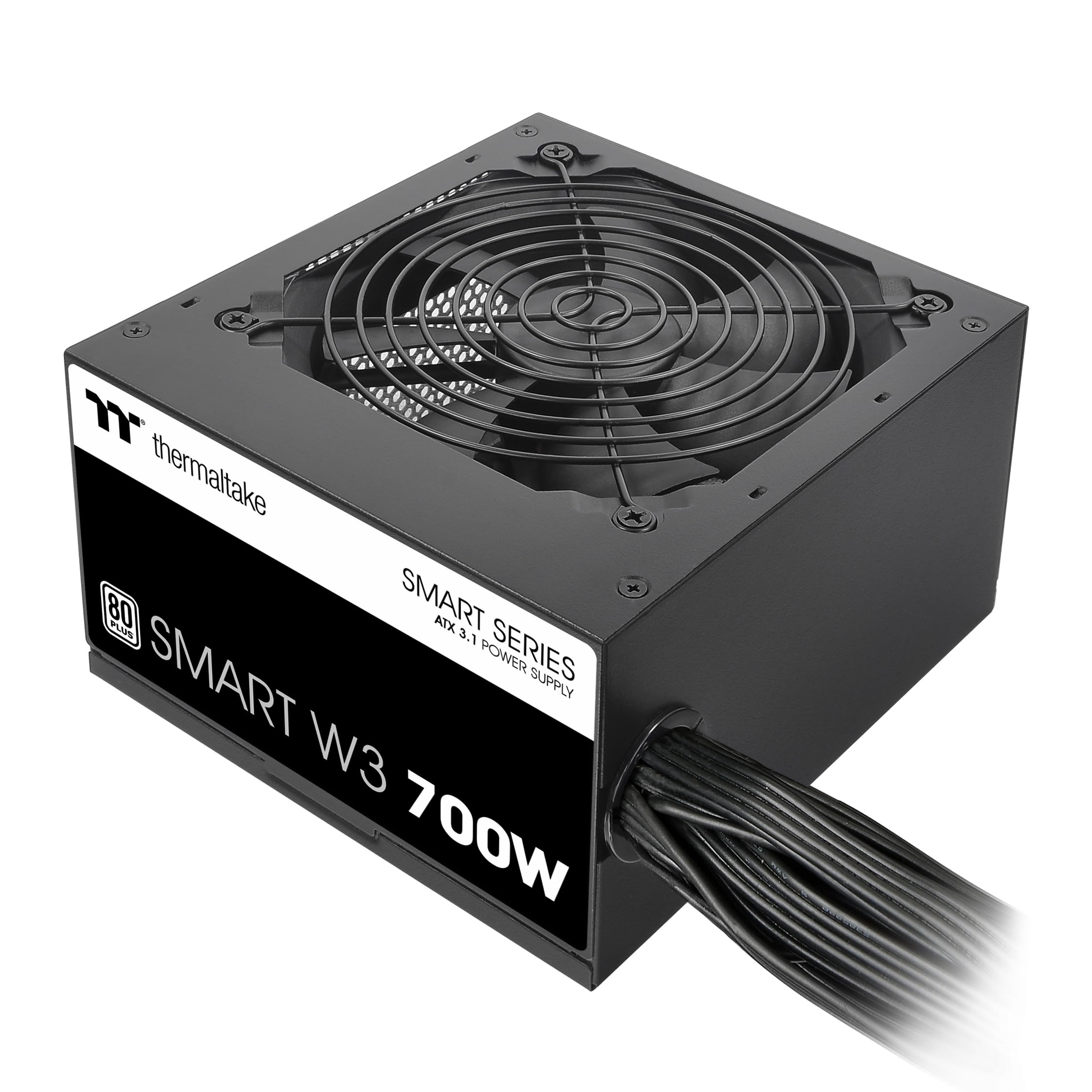Smart W3 Series 80Plus Certified 700W Power Supply; ATX v3.1 Spec; 120mm FDB Fan; 5 Year Warranty; PS-SPW-0700NNFAWU-1 Image
