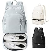 Lendolk Gym Backpack for Women Men, Dance Backpacks With Shoe Compartment, Sports Back pack For Yoga Fitness Beach Hiking Sports(Blue)