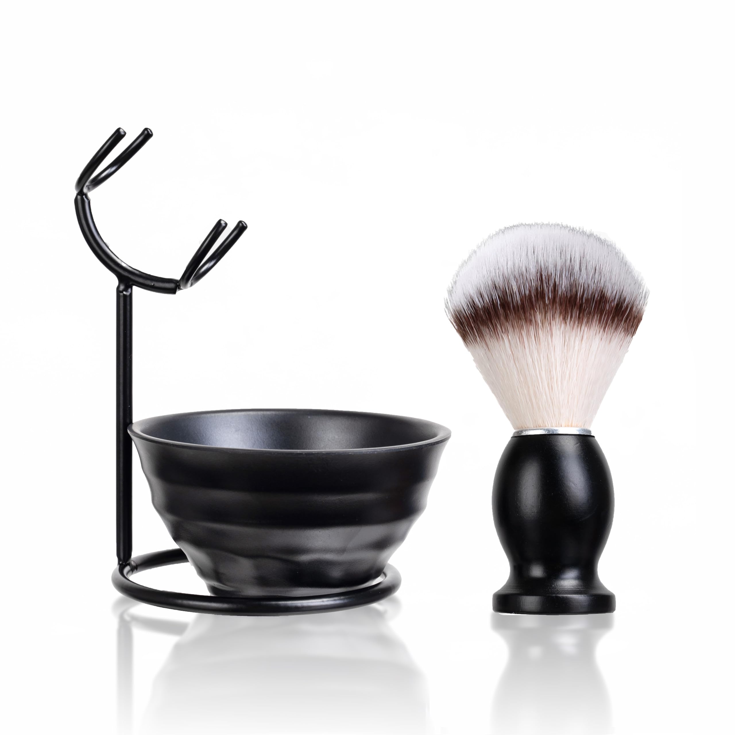 Shaving Set For Men, 3 In 1 Shaving Set Includes Shaving Brush, Razor And Brush Holder, Professional Men's Shaving Tool For Birthday, Father's Day - View #4