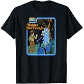 Steven Rhodes Making New Friends Ghost Retro Dark Humor T-Shirt