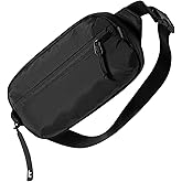 tomtoc 1.5L Sling Bag with RFID Blocking, Crossbody Bag Minimalist Chest Shoulder Pack for Men and Women, Water-resistant Lightweight Casual Waist Fanny Pack for Travel, Daily Use