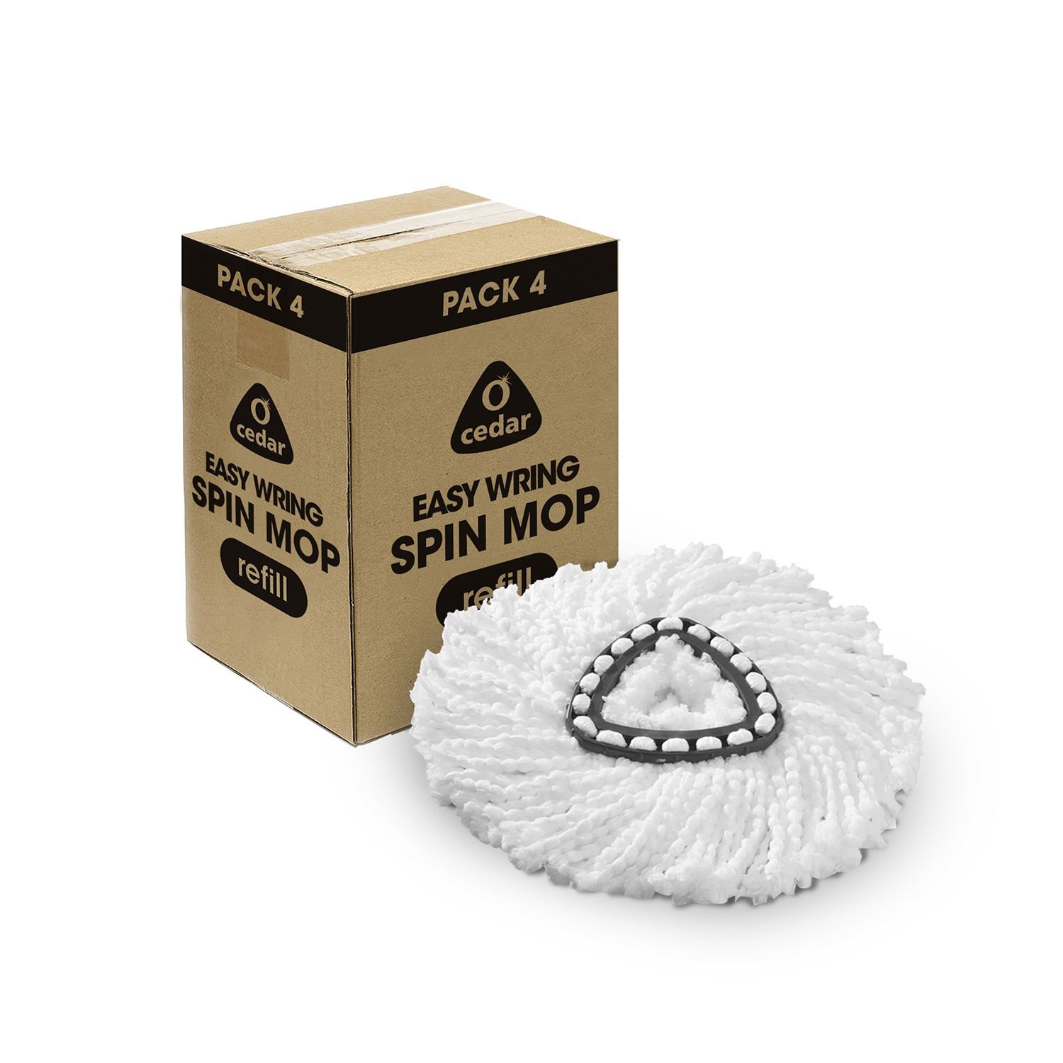 OCedar Easy Wring Spin Mop Refill Pack 4 mop replacement heads eBay