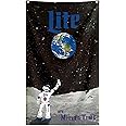 Dekorbay Astronaut Drinking On Moon Funny Cool Flags Meme Flags Banner 3x5 FT Room Guys Girls College Dorm Bedroom Bar Pubs Frat Man Cave Wall Art Hangings Vertical, Thick Polyester