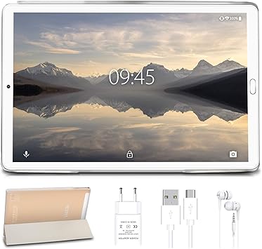 Tablette 10 Pouces Yestel Android 10 0 Tablettes Avec 4 Go De Ram 64 Go De Rom Wifi Bluetooth Gps 8000mah Avec Couvercle Pas De Clavier Ni De Souris Or Amazon Fr Informatique