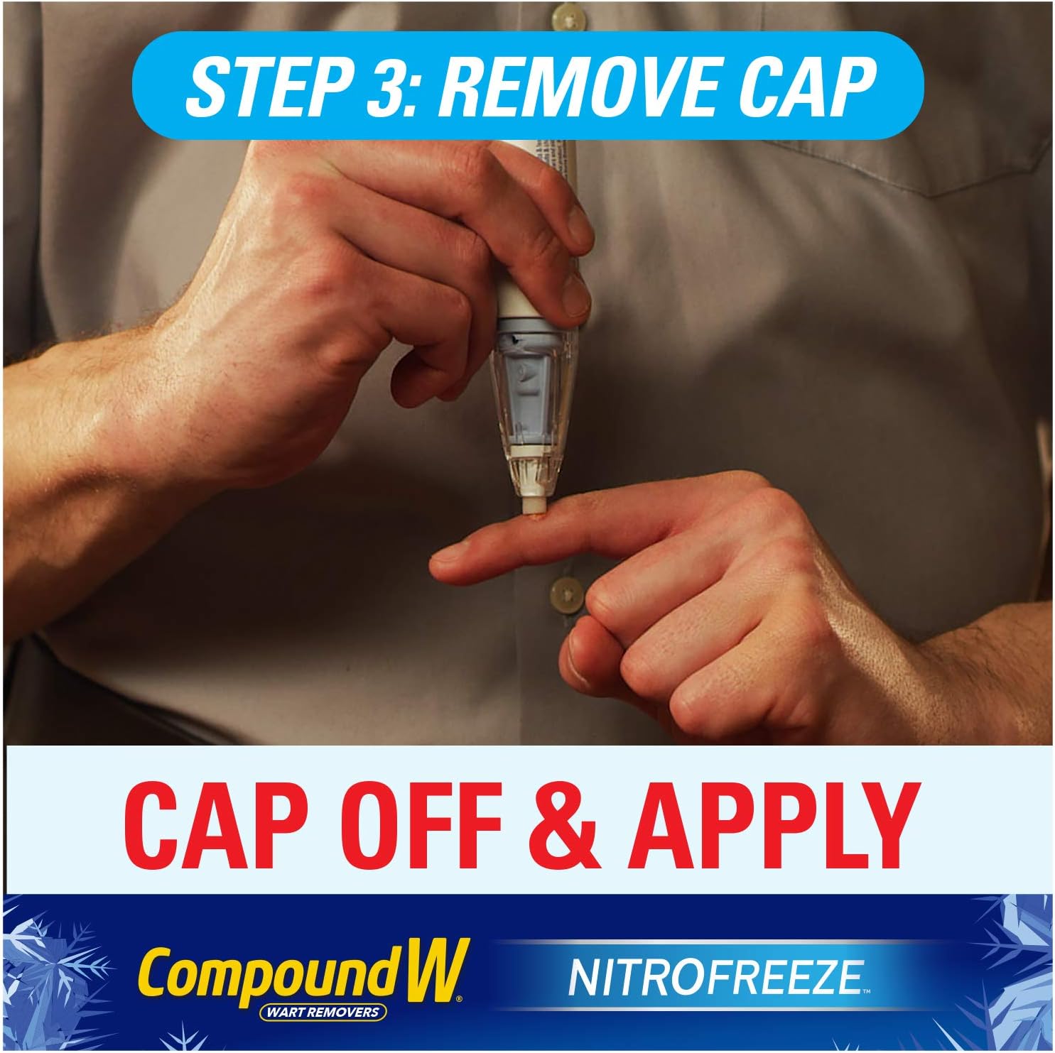 Compound W Nitrofreeze | Wart Removal | 1 Pen & 5 Replaceable Tips: Health & Personal Care