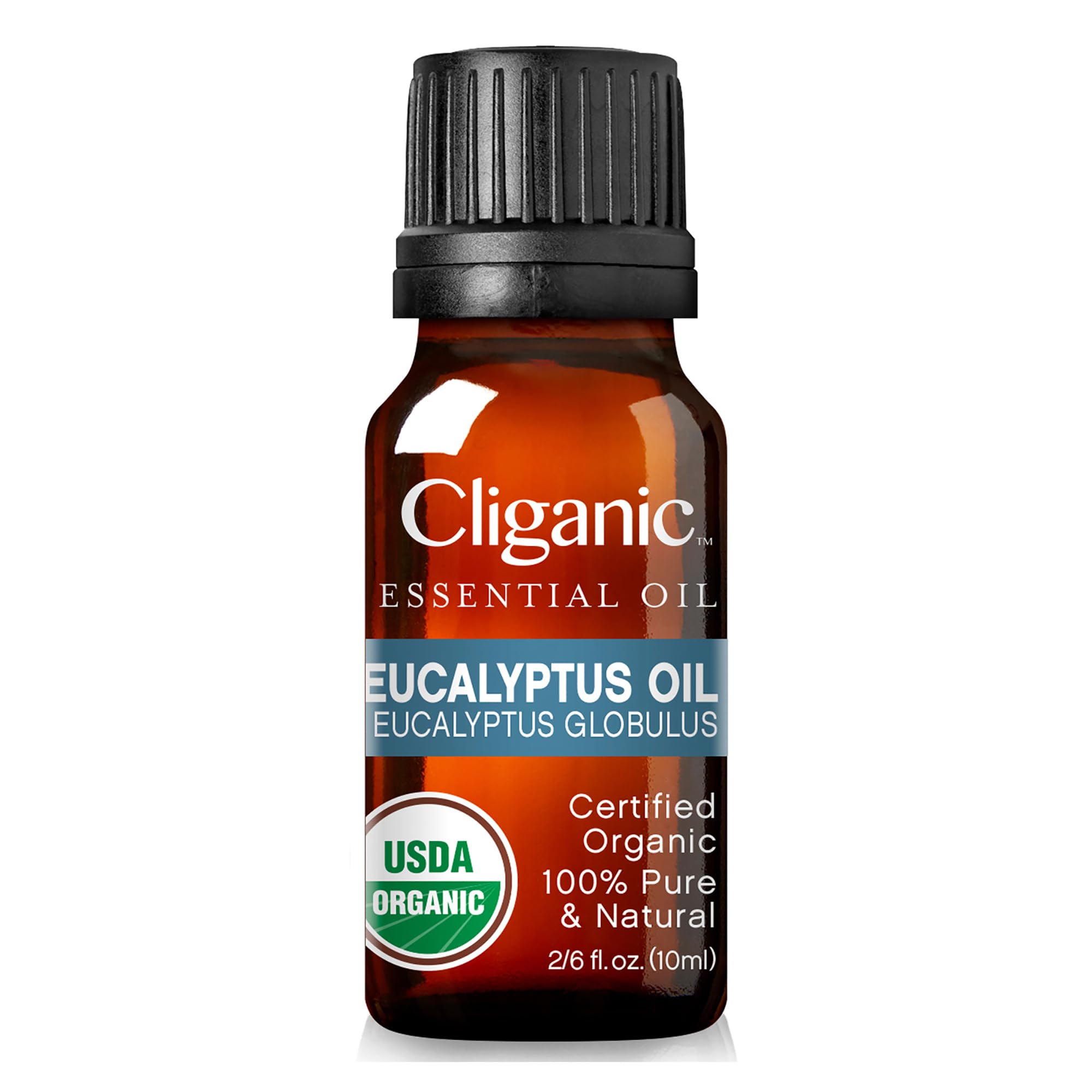 Cliganic USDA Organic Eucalyptus Essential Oil, 100% Pure | Natural Aromatherapy Oil for Diffuser Steam Distilled | Non-GMO Verified (Packaging May Vary)