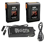 Kastar 2-Pack BP-Z75W Battery and Dual D-Tap