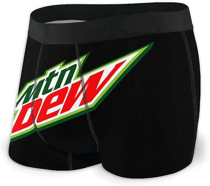 Shanion Men's Boxer Briefs Mountain Dew Boxer Underwear for