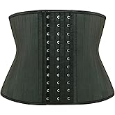 Atbuty Short Torso Waist Trainers Cincher Corset Underbust Body Shaper Latex Sport Girdle
