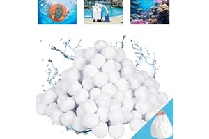 REVICOAR 4.6 lbs Pool Filter Balls for Sand Filter Pump, Reusable Efficient Pool Filter Media Balls for Swimming Pool Sand Pump, Replace 150 lbs Pool Filter Sand, Lasts for Several Seasons