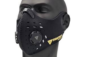 FIGHTECH Dust Mask - Reusable Face Mask with Filter - Air Filtration Mask with Vent - Dust Mask Woodworking