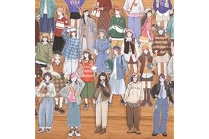 Alideco 120pcs Scrapbook Stickers Kawaii Fashion Girls People Journaling Scrapbooking Junk Journal Crafts Embelishment Decoration Diary Stickers (sijiyouni)