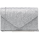 Dasein Women's Evening Bag Pleated Envelope Clutch Handbag Wedding Party Bridal Purse