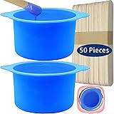 2 Pcs Silicone Wax Warmer Liner & 50 Pcs Waxing