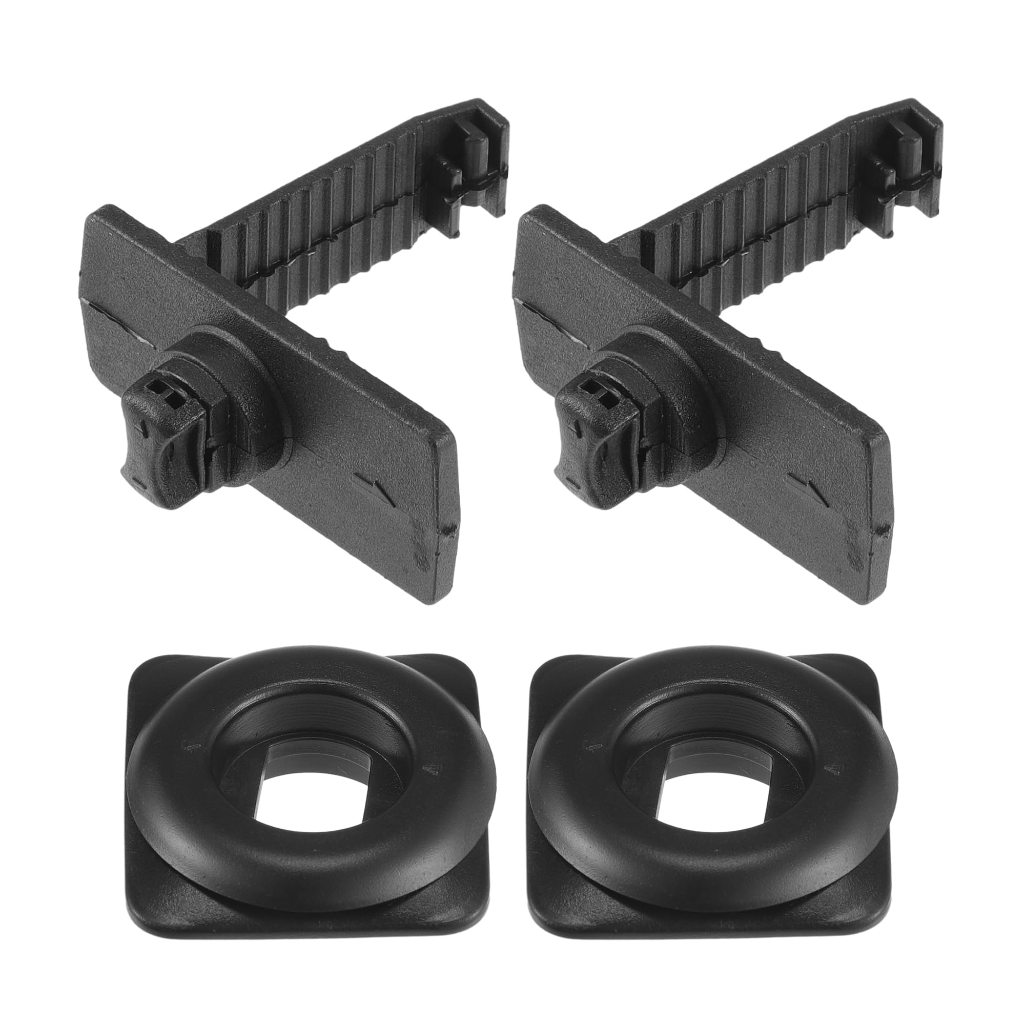 Photo 1 of VekAuto 2 Kits Car Holder Retainer Compatible for Honda for Acura, Durable Anti-Slip Plastic Black Floor Mat Fixing Clips