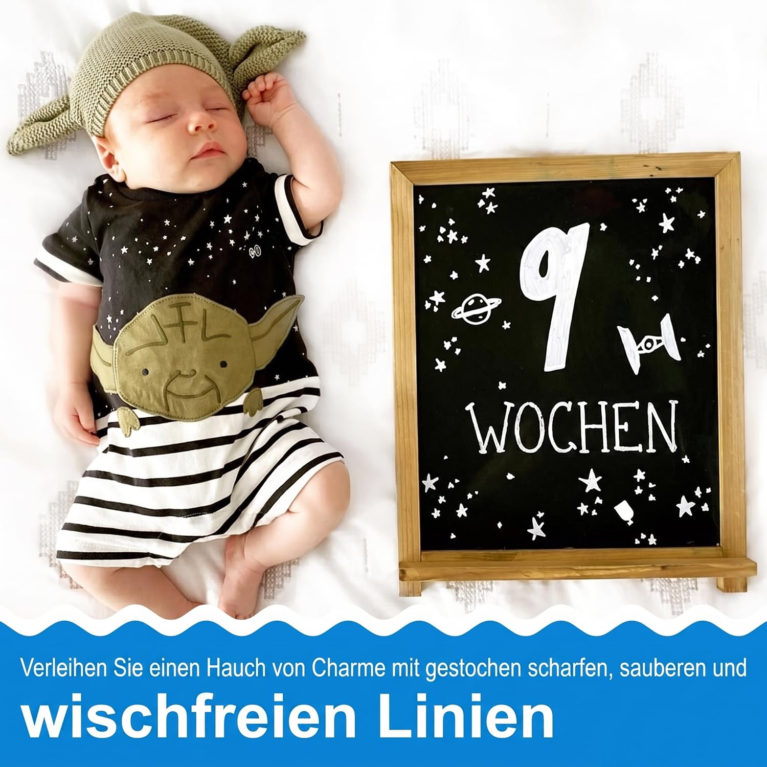 Funcils Kreidestifte - weiß - 6 Kreide Markers Multipack - 1mm, 3mm, 6mm Spitze. Kreidestifte für Fenster, Tafel, Glas und mehr. Geeignet für Erwachsene, Künstler, Lehrer und Kinder. 3