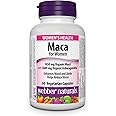 Webber Naturals Maca for Women, 60 Capsules, Contains Organic Maca & KSM-66 Ashwagandha, Women's Health Support, Vegetarian
