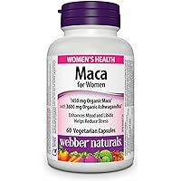 Webber Naturals Maca for Women, 60 Capsules, Vegetarian