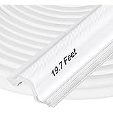 Kerf Door Weather Stripping 6M/19.7Ft V-Shaped Door Seal Strip for Large Gap Door Frame Front Door Extra Thick Sealers Replac