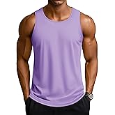 TACVASEN Men's Workout Tank Tops Sleeveless UPF 50+ Summer Sun Shirts Quick Dry for Running Swim Gym Beach