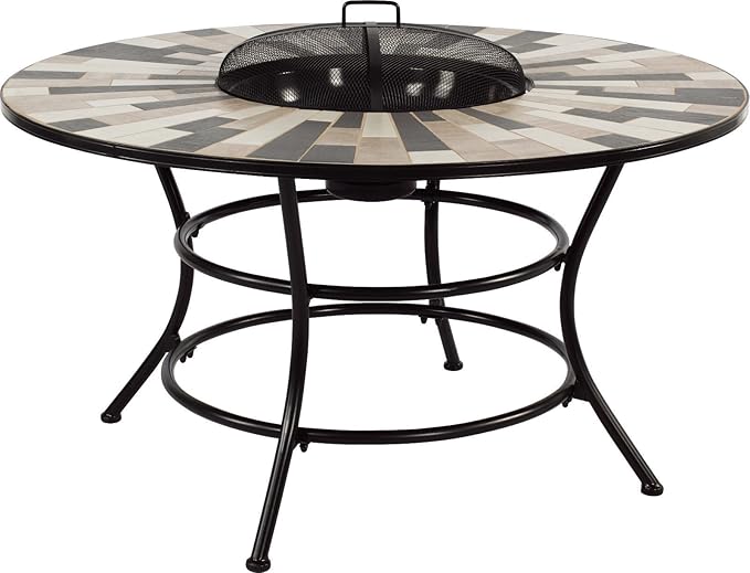 Grilltisch Feuertisch BBQ Terrassentisch Lucon 135 cm Gartentisch Grill