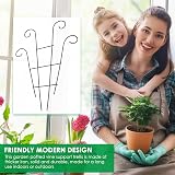 PRTECY Flueyer 2 Pcs Plant Trellis Garden Metal Support Stake 40x20cm view 7