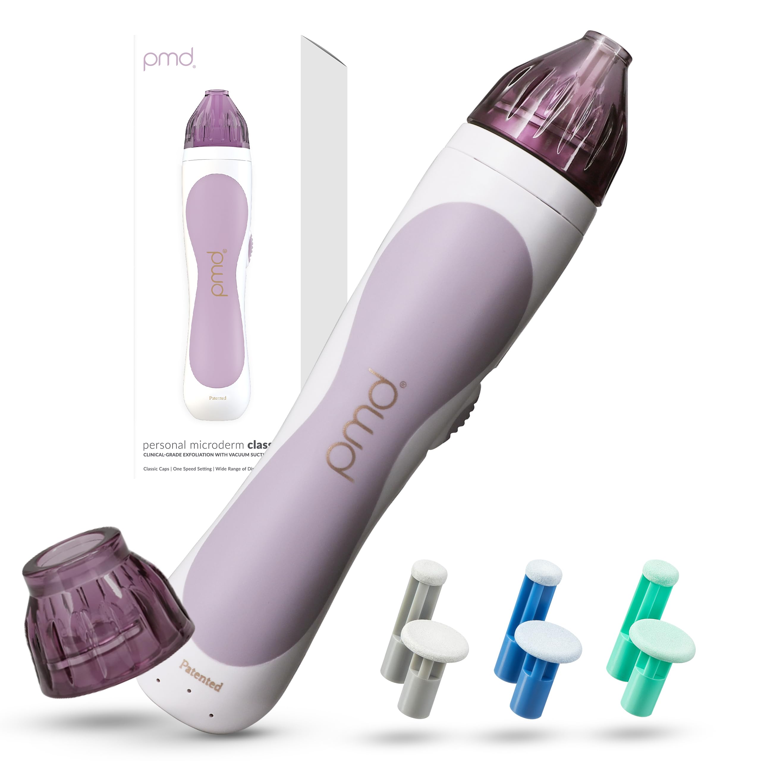 Photo 1 of PMD Personal Microderm Classic for At-Home Use, Facial Exfoliator Tool, Microdermabrasion Machine Kit for Face and Body Skincare, Lavender