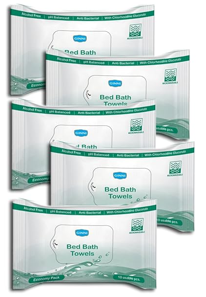 GINNI Bed Bath Towel - Pack of 5