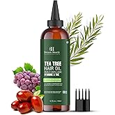 Botanic Hearth Hair Oil for Hair Growth & Home Hair Perm Kit | Strengthening Dry, Frizzy, Damaged Hair & Scalp Treatment | Tea Tree Hair Oil – 6.7 Fl Oz (Pack of 1)