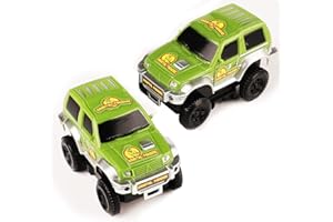 burgkidz Tracks Cars Replacement only, Toys Track Cars Racing Track Accessories Compatible with Most Tracks, Dinosaur Track Cars for Kids Boys and Girls Ages 3 4 5 6 7 Years Old