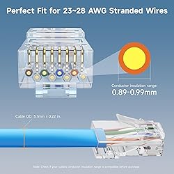Cable Matters 100-Pack CAT6 RJ45 Modular