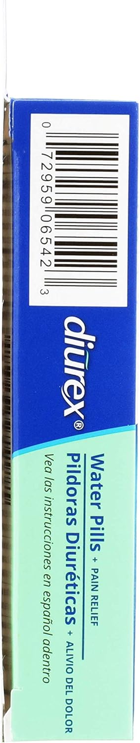 Diurex Water Pills + Pain Relief - Relieve Water Bloat, Cramps, & Fatigue - 42 Count: Health & Personal Care