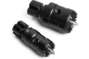 BMWOOD CK-CDC3/4+1 Two pcs 1" and 3/4“ Diameter Multitooth Drive Centers with Spring-Loaded Point Fits Most 4 Jaw Chucks for Woodturning Lathe.