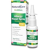 NaturalCare Homeopathic Allergy Nasal Spray by bioAllers, 1 Fl Oz | May Help Relieve Sinus Pressure, Congestion, Sneezing, Runny Nose & Itchy, Watery Eyes