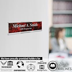Engraved Custom Door Plate Charcoal Marble Pattern