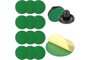 KAYNO 94mm Air Hockey Mallet Felt Pads Replacement Air Hockey Putter Pads Green Self Adhesive Felt Stickers for 96mm Air Hock