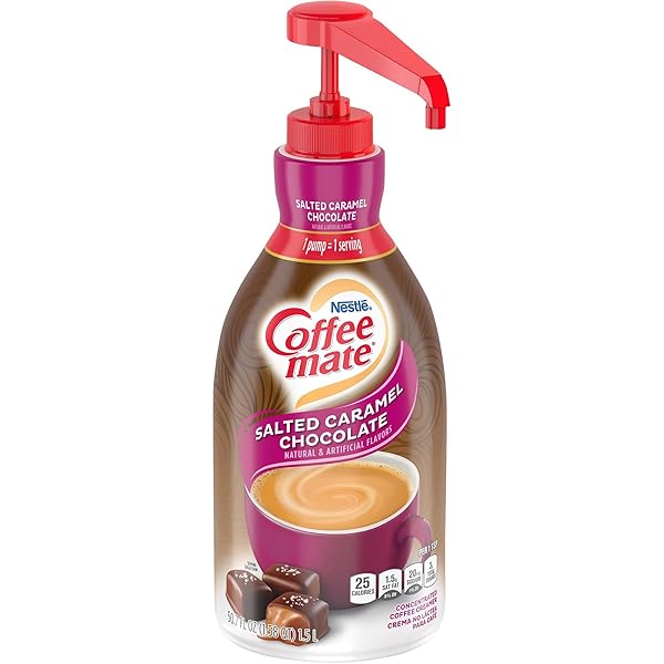 NESTLE® COFFEE-MATE® LIQUID CREAMER PUMP BOTTLE, SALTED CARAMEL, 50.7 FL OZ