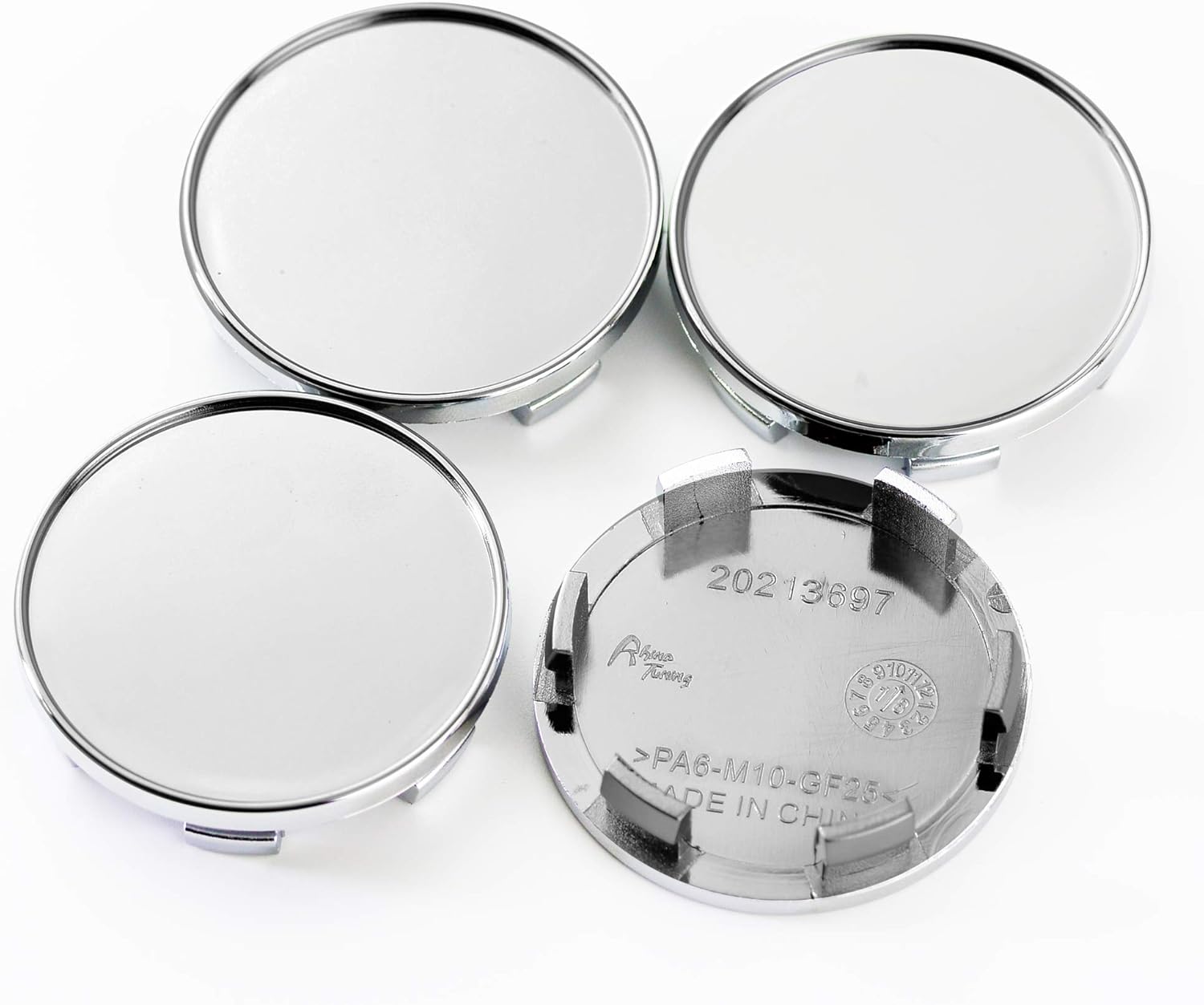 4pcs 54mm(2.13in)/49mm(1.93in) Wheel Hub Center Caps Silver Base for Versa 2007-2017 M35 1997-2013#73646 73646 Wheel Rims: Automotive