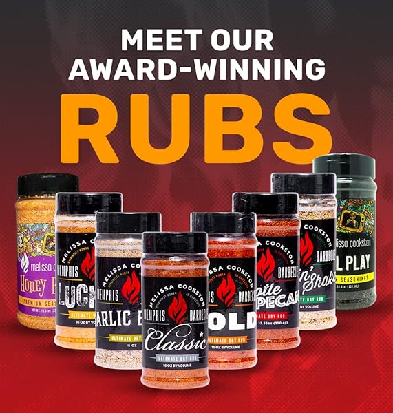 MELISSA COOKSTON’S GRILLIN’ SHAKE BBQ RUB, AWARD WINNING BARBECUE RUBS, 16 OZ