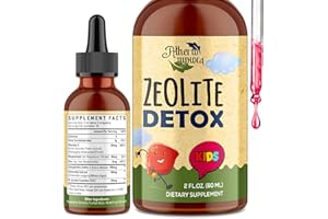 Atherionyxora Zeolite Detox for Kids - Detox Supplement, Gentle & Natural & Sweet-Tasting, Contains Clinoptilolite Zeolite, Vitamin C, Magnesium, and Zinc,60ml