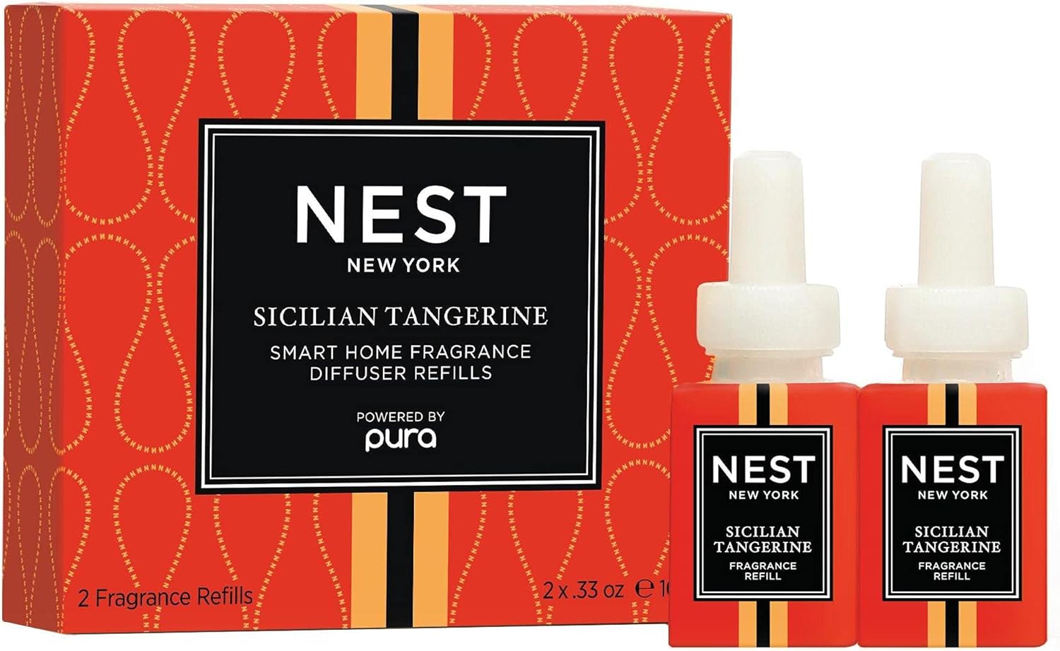 NEST New York Smart Home Fragrance Diffuser Refill (Set of 2), Sicilian Tangerine