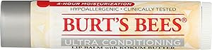 Burt's Bees Lip Balm, Moisturizing Lip Care, for All Day Hydration, 100% Natural, Ultra Conditioning with Shea, Cocoa & Kokum