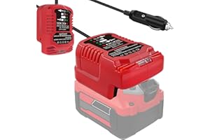 UNIKI for Craftsmen 20V Lithium Battery Lithium Battery CMCB201 CMCB204 CMCB205，12-24V Vehicles Outlet， Replacement for Craftsmen 20V Lithium Battery Lithium Battery CMCB201 CMCB204 CMCB205 Charger Station