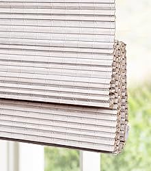 LazBlinds Cordless Bamboo Roman Shades, Privacy