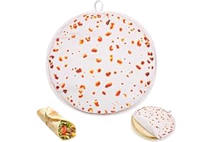 Generic 12-Inch Tortilla Warmer, Microwave Safe Tortilla Keeper for Soft Tacos, Wraps, Pizza, Insulated Bag to Keep Food Hot 