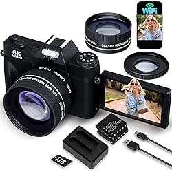 6K 64MP Digital Camera for Photography Vlogging